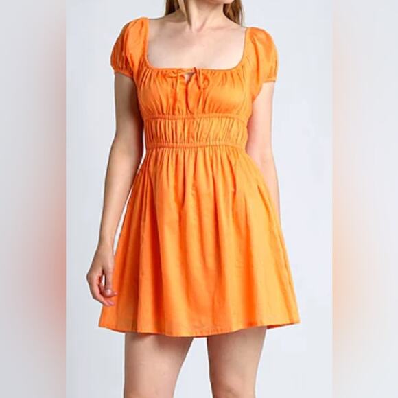 Faithfull the Brand Dresses & Skirts - Faithfull The Brand Viola Mini Dress in Mango (S)